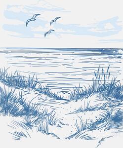 Illustration Seascape Sketch Jolly and Dash