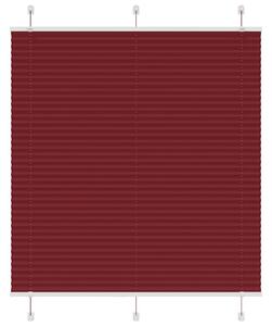 Plisserad persienn Bordeaux röd 115x100 cm tyg bredd 114,4 cm