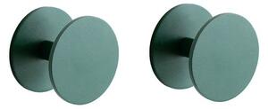 Raawii - Pipeline Hook / Set of 2 - Krokar - Moss Green - Ø8 x W5,8 cm