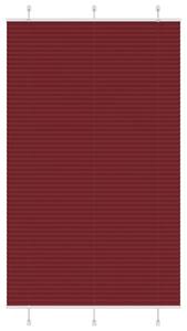 Plisserad persienn Bordeaux röd 120x200 cm tyg bredd 119,4 cm