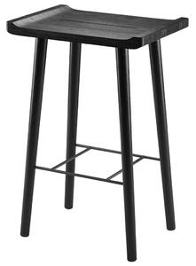 EKTA Handvaerk - Scala Barstool 64 - Barstol - Black oak - L: 43 x W: 30 x H: 64 cm