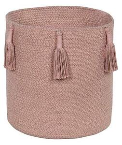 Lorena Canals - Basket Woody - Förvaringslåda för barn - Vintage Nude - Ø30 x H30 cm