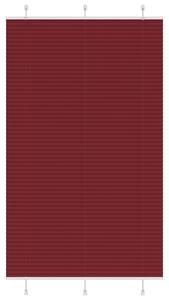 Plisserad persienn Bordeaux röd 115x200 cm tyg bredd 114,4 cm