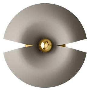 AYTM - CYCNUS wall lamp - Vägglampa - Taupe/gold large - Ø45 x H18 cm