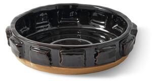 Polspotten - Structure Bowl - Dekorativ skål - Dark Brown - Ø39.5 x H10 cm