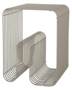 AYTM - CURVA Stool and Shelf - Pall - Taupe - L32,4 x W32,4 x H43 cm