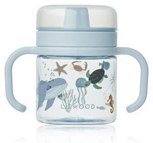 LIEWOOD - Kylo Tritan Sippy Cup 280ml - Kopp med pip - 1032 Sea creature / Sandy - D8 x H11 x W14 cm