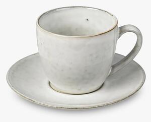 Broste CPH - Nordic Sand - Cup w/ Saucer - Kopp - Cup w/ saucer - 15 cl - Ø14 x H8,8 cm (15 cl)