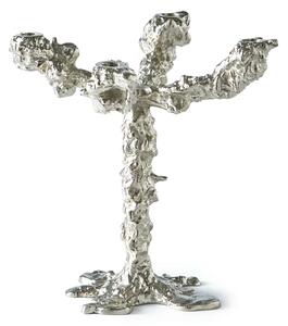 Polspotten - Drip Candle Holder 4-Arms - Ljusstake - Silver - L27 x W28 x H32 cm