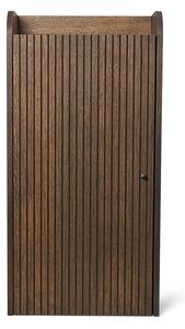 Ferm Living - Sill Wall Cabinet - Skåp - Dark Stained Oak - W42,5 x H85 x D19 cm