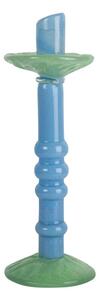 Byon - Candlestick Lara L - Ljusstake - Light Blue / Minty Green - Ø12 x H32 cm
