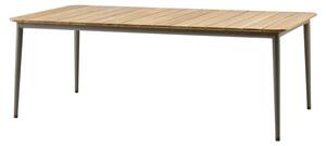 Cane-line - Core mattbord - Trädgårdsbord - Teak/Taupe - 210 x 100 cm