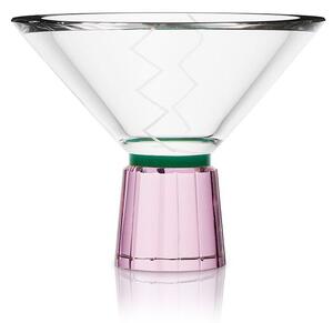 Reflections Copenhagen - Hope Bowl - Large - Skål - Clear,Mint,Rose - L14 x H11 x D14 cm