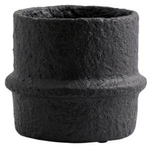 Nordal - Rote cement pot - Blomkruka - Black no. 1 - W:10 x H:12 cm