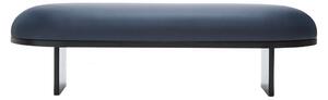 PLEASE WAIT to be SEATED - ANZA 160 Bench / By Rui Pereira & Ryosuke Fukusada - Bänk - Navy Blue Savanne Leather / Black - W160 x D65 x H43 cm