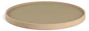 Brdr. Krüger - Tray - Oak Oiled model 50 - Bricka - EARTH (Beige / Brun) - Ø 50cm H 3cm
