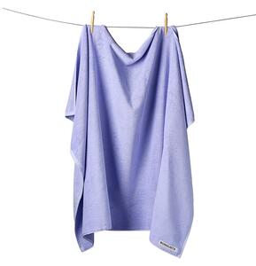 Bongusta - Naram Bath Sheet / Solid - Handduk - Lavender Blue - 100 x 150 cm