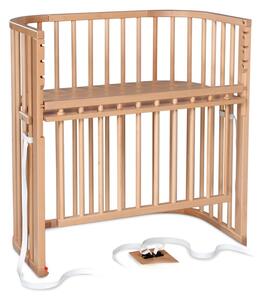 Babybay - Boxspring Comfort Plus Co-Sleeper - Barnsäng - Natural Varnished - L96 x W56,5 x H96,5 cm