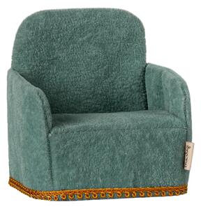 Maileg - Lounge Chair, Mouse - Tillbehör till dockor - Mint - H7,5 x W6,5 x D6 cm