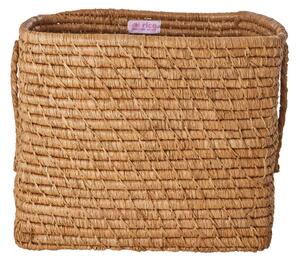Rice - Raffia Square Basket - Förvaringslåda för barn - Tea - L30 x H25 x B30 cm