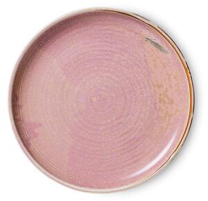HKLiving - Chef Ceramics - Dinner Plate - Tallrikar - Rustic Pink - Ø26 x H3 cm