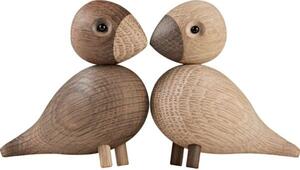 Kay Bojesen Denmark - Turtledoves - Figur - Turtledoves - Oak - H8.8