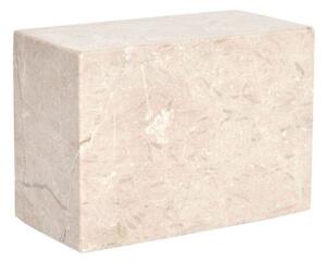OYOY LIVING - Savi Marble Bookend - Bokstöd - 103 Beige (Square) - H7 x L10 x W5 cm