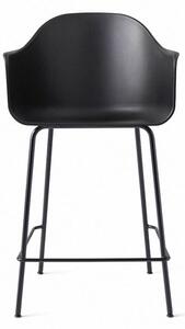 Audo Copenhagen - Harbour Counter Chair / Black Steel Base - Barstol - Black - W58.5 x D55,5 x H102 x SH63 cm