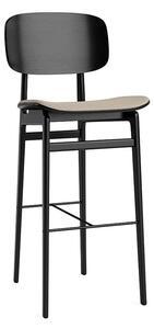 NORR11 - NY11 Bar Chair 75 cm - Barstol - Black Oak / Hallingdal 65 - 220 - W45,5 x D52 x H108 x SH75 cm