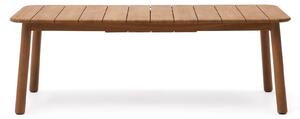 KAVE HOME Turqueta utdragbart bord i massivt teak, 220