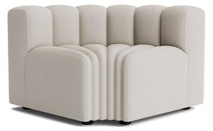 NORR11 - Studio Corner Outdoor - Trädgårdssoffa - Sunbrella: Savane Whisper SAV2 J349 140 - W110 x D96 x H70 cm