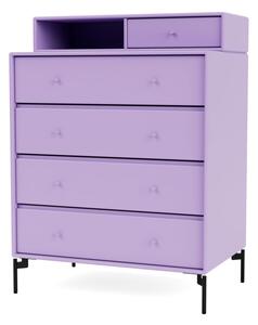 Montana - KEEP - With black legs - Byrå - Iris - H 94.8 CM / W 69.6 CM / D 30/46.8 CM