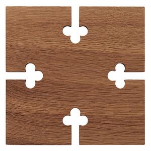 Warm Nordic - Gourmet Wood Trivet - Grytunderlägg - Square - Oak - L15,5 x W15,5 x H1 cm