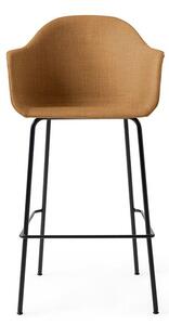 Audo Copenhagen - Harbour Bar Chair / Black Steel Base - Barstol - Upholstery: Hot Madison Chi 249/988 - W59 x D58,5 x H112 x SH73 cm