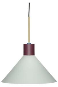 Hübsch - Hübsch metal lampe - Hängande lampa - Sand/blue/mint/bordeau - ø35xh38cm