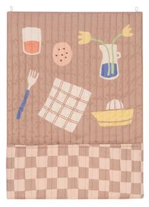 Nobodinoz - Quilted Wall Organizer Vibes - Väggdekoration för barn - Petit déjeuner - 55 x 70 x 4 cm