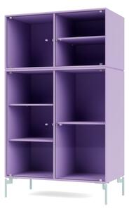 Montana - Ripple Cabinet III - With Flint Legs - Vitrinskåp - Iris - W69,6 X H117,6 X D38 cm