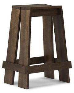 Normann Copenhagen - Let Barstool 65 Cm - Barstol - Brown Stained Ash - W46 x D33 x H65 cm