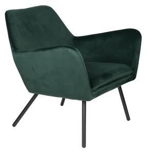 WHITE LABEL LIVING Lounge Chair Bon Velvet Green