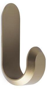 Normann Copenhagen - Curve Mini Hooks - 2 pcs - Krokar - Matt gold - H: 5,8 x W: 2,1 x D: 3 cm