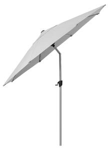 Cane-line - Sunshade Parasol w/Tilt system - Parasoll - Silver Mat Anodized / Dusty white - H248 x D300 cm