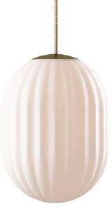 Nordic Tales - Bright Modeco Pendler - Hängande lampa - Large - Glass/Brass - Crema - Ø20 x H24 cm