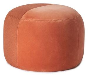 Warm Nordic - Dainty Pouf - Puff - Canvas 454 (Burnt Orange) / Ritz 8008 (Rusty Rose) - Ø55 x H39 cm