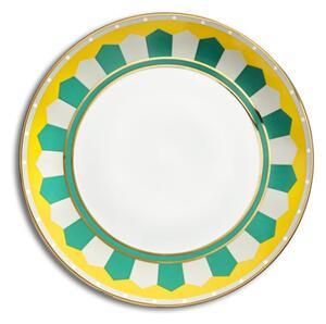 Reflections Copenhagen - Madeira & Lagos Dinner plate, set of 2 - Tallrikar - Green/Yellow/Gold - DIA: 27 cm