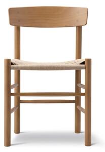 Fredericia Furniture - J39 Mogensen Chair 3239 by Børge Mogensen - Matstol - Vintage Lacquered Beech / Natural Paper Cord - W48,5 x D42,5 x H77x SH46,5 cm