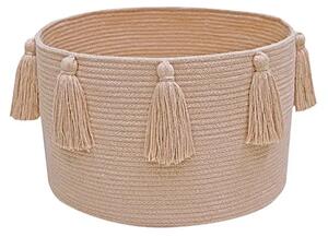 Lorena Canals - Basket Tassels - Förvaringslåda för barn - Rose - H25 x L40 x W40 cm