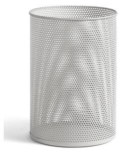 HAY - Perforated Bin - Papperskorg - Large - Light Grey - Ø31 x H44 cm