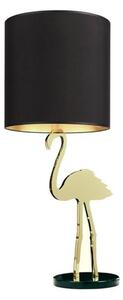Design By Us - Crazy Flamingo Lamp - Bordslampa - Gold/Black - H40 x Ø40 cm