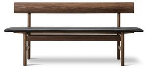 Fredericia Furniture - Mogensen 3171 Bench by Børge Mogensen - Bänk - Smoked Oak / Primo 88 Black - W171,5 x D48,5 x H77 x SH46 cm