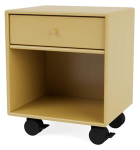 Montana - DREAM - With wheels - Sängbord - Cumin - B 35,4 x H 35,4 x D 30 cm
